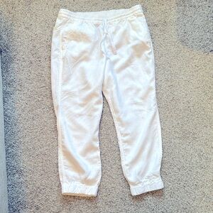 J Crew white beach pants Size 12.